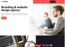 Screenshot of landing page project